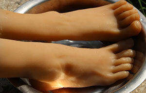 foot fetish toy silicone mannequin