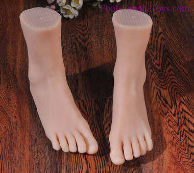 Foot worship toy silicone mannequin
