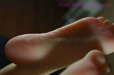 Foot worship toy silicone mannequin