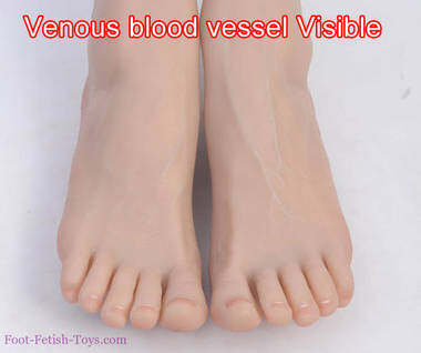 footBlood vessel Visible foot silicone mannequin