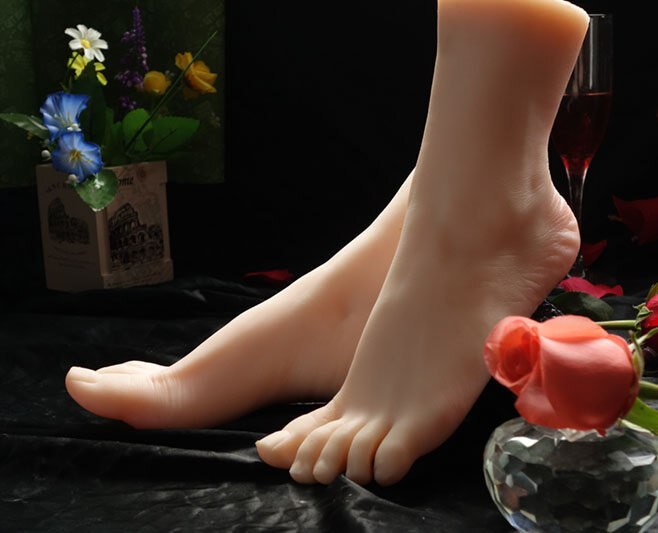 female feet model silicone mannequin