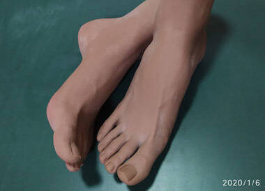 silicone black dark skin foot