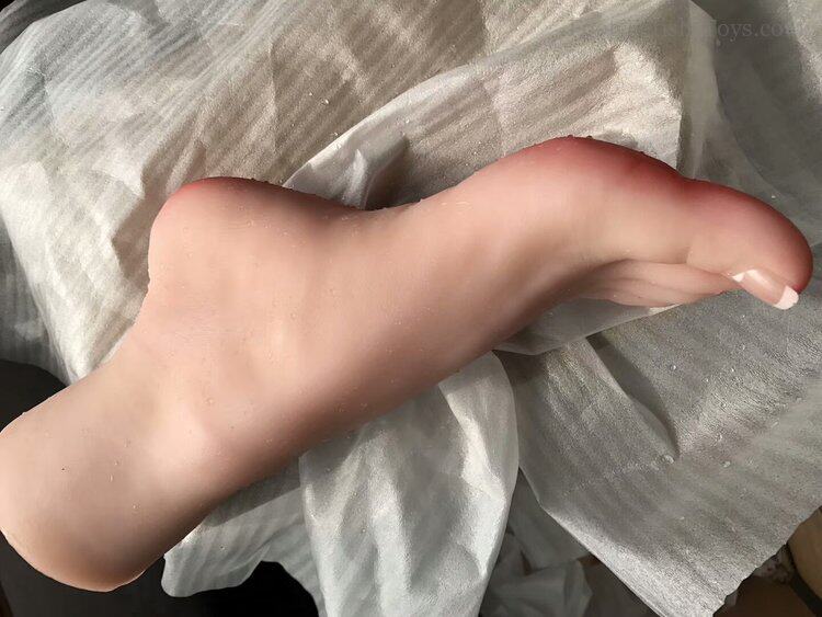 silicone female big feet