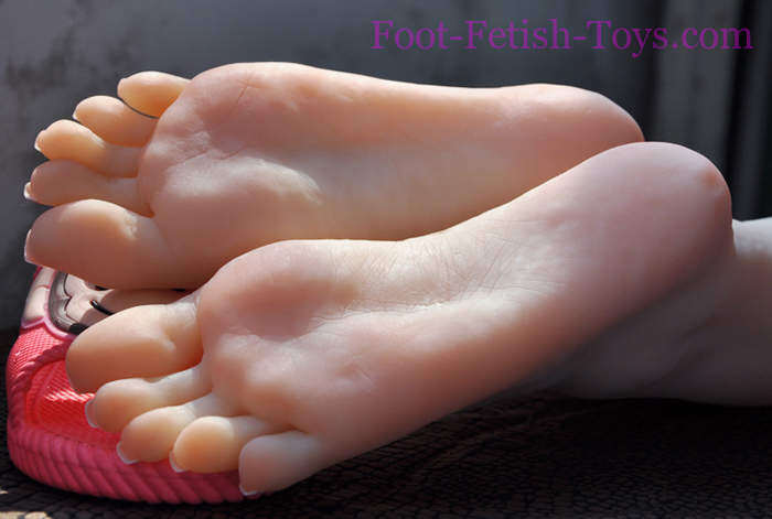 Foot fetish with toes bones