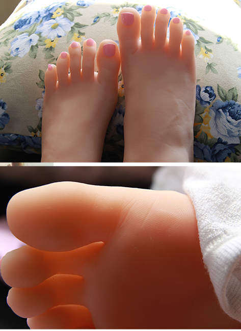 small girl feet