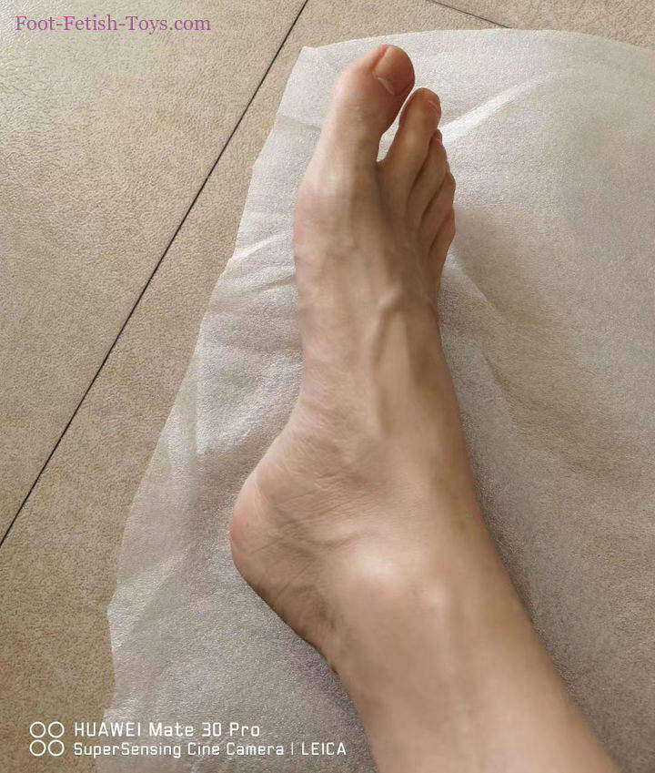 silicone Handsome man feet