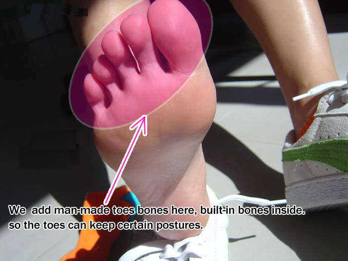 silicone Add toe bones service