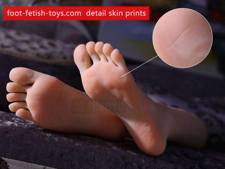 silicone girl foot fetish toy