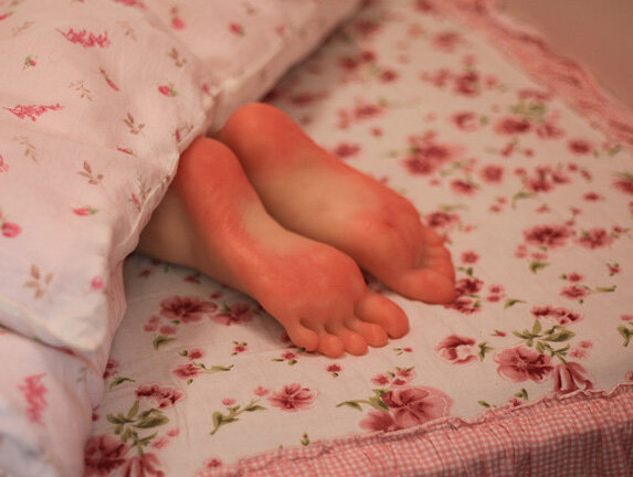 woman foot model