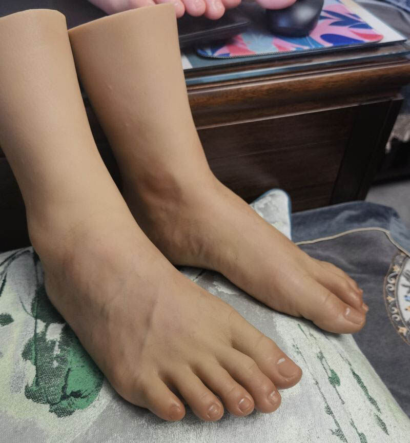 male silicone foot